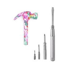 Kit Ferramenta com Martelo Decorado MultiUso 5 em 1 Chaves de Fenda e Philips Lanmax Kit Ferramenta com Martelo Decorado MultiUso 5 em 1 Chaves de Fenda e Philips Lanmax
