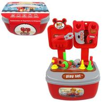 Kit ferramenta infantil com martelo + parafusos e acessorios pequeno engenheiro 22 pecas - Ark