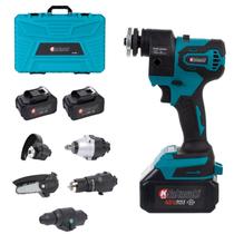 Kit Ferramenta Intercambiável 5 em 1 Brushless 48V Com Maleta Nakasaki Kit Ferramenta Intercambiável 5 em 1 Brushless 48V Com Maleta Nakasaki