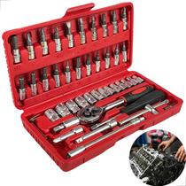 Kit Ferramenta jogo de chave catraca completo com maleta