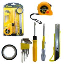 Kit Ferramenta Jogo De Chave Fenda Phillips Allen Trena Fita