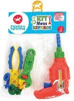 Kit Ferramenta Meus Reparos Infantil Brinquedo Conserto 9 pç