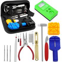 Kit ferramenta relojoeiro de reparo medidor estojo chaves