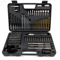 Kit Ferramentas 111 Peças Brocas Bits e Soquetes Estojo Completo