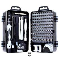 Kit Ferramentas 115 Peças Jogo Mini Chaves Precisão Multiuso Celular Notebook Tablet