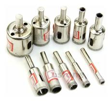 Kit Ferramentas 13 Brocas Diamantadas Vidro Marmore Ceramica Kit Ferramentas 13 Brocas Diamantadas Vidro Marmore Ceramica