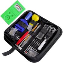 Kit ferramentas 147 pçs relojoeiro completo + medidor de baterias