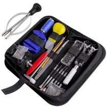 Kit ferramentas 147 pçs relojoeiro completo + saca ponteiros