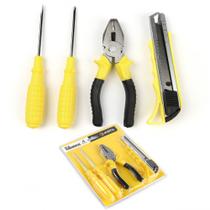 Kit Ferramentas 4 PCS Alicate/Chave de Fenda e Philips/Estilete