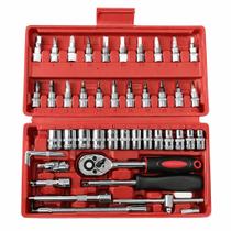Kit Ferramentas 46 Peças com Maleta Premium Alta Qualidade Resistente Prático