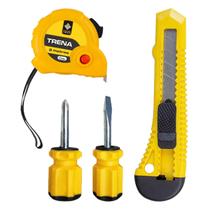 Kit Ferramentas 4pcs C/Trena ATEF