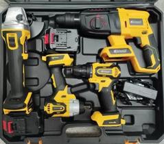 KIT FERRAMENTAS 4x1 - MARTELETE + PARAFUSADEIRA + LIXADEIRA + CH IMPACTO NAKAZAKI 35v KIT FERRAMENTAS 4x1 - MARTELETE + PARAFUSADEIRA + LIXADEIRA + CH IMPACTO NAKAZAKI 35v