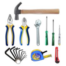 Kit Ferramentas Alicates Chaves Fenda Phillips Trena Martelo