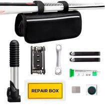 Kit Ferramentas Bike Chaves Remendo Reparo Pneu Bolsa Quadro