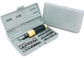 Kit Ferramentas Chave Catraca 41 Peças Soquete Com Maleta