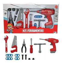 Kit Ferramentas Com Furadeira Realista Infantil Bbr Toys Kit Ferramentas Com Furadeira Realista Infantil Bbr Toys