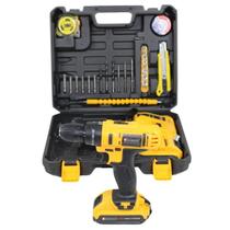 Kit Ferramentas Com Parafusadeira 2 Baterias 36V E Maleta