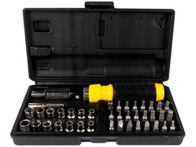 Kit Ferramentas De Bits Fenda E Soquetes 41 Peças Titanium