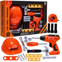 Kit Ferramentas de Construção para Crianças 19 Peças Castela Kit Ferramentas de Construção para Crianças 19 Peças Castela