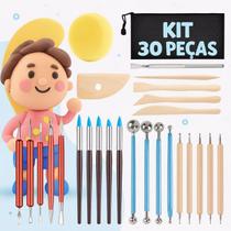 Kit Ferramentas De Escultura Em Cerâmica 30 Peças