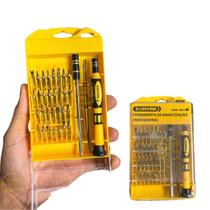 Kit Ferramentas de Precisão para Técnico Profissional para Eletrônicos e Celulares, Relógios, brinquedos, computadores, notebooks entre outro