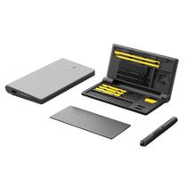 Kit ferramentas de precisao parafusadeira eletrica hoto pro cinza 26 bits qwlsd012