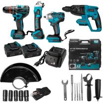 Kit Ferramentas Furadeira Esmerilhadeira Parafusadeira 4 em 1