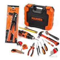 Kit Ferramentas Harden 18 Peças + Alicate Rebitador Manual