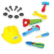 kit Ferramentas Infantil com Capacete - 15 pecas Brinquedo da Maral crianças 12 meses +