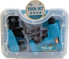 Kit Ferramentas Infantil Com Parafusadeira e Maleta 11 Itens - 99TOYS