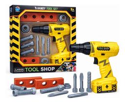 Kit Ferramentas Infantil Com Parafusadeira Tool Shop + Acess Kit Ferramentas Infantil Com Parafusadeira Tool Shop + Acess