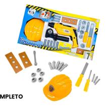 Kit Ferramentas Infantil Engenheiro Construtor Com Capacete - UNTOY