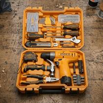 Kit Ferramentas INGCO 148 Peças Parafusadeira 12V P20S 20Nm
