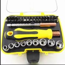 Kit Ferramentas Jogo De Chaves 47 Peças Multifuncional