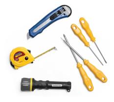 Kit Ferramentas Lanterna Estilete Chaves De Fenda 7pçs 4048 Kit Ferramentas Lanterna Estilete Chaves De Fenda 7pçs 4048