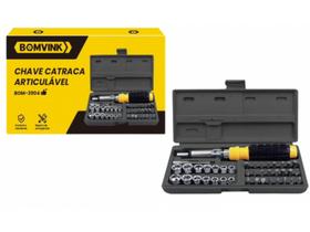Kit ferramentas maleta basicas intercambeaveis c/41pçs bom-3904