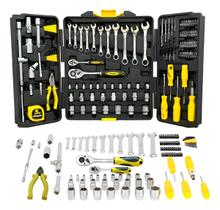 Kit Ferramentas Maleta Caixa 128 Pcs Mecanico Titanium Preto Preto