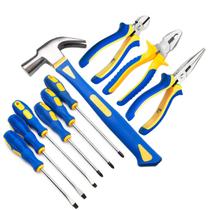 Kit Ferramentas Manuais Martelo Unha Alicate Universal Corte Bico Chave Fenda Philips