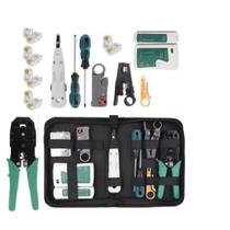 Kit Ferramentas Manutenção De Rede Lan Ethernet RJ45 RJ11