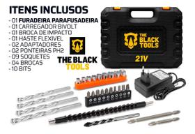 Kit Ferramentas Martelete Esmerilhadeira Parafusadeira 21v Kit Ferramentas Martelete Esmerilhadeira Parafusadeira 21v