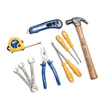 Kit Ferramentas Martelo Trena Alicate Estilete Chaves Fenda e Chaves Fixas 11pcs Tramontina 43409104