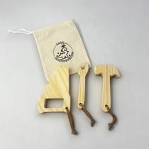 Kit Ferramentas Montessori Saquinho Algodão Cru Presenteável