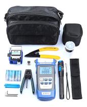 Kit Ferramentas Para Conectorização de Fibra Óptica Profissional FTTH 15 Peças