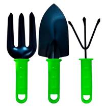 Kit Ferramentas para Jardim Horta Jardinagem Pá Pazinha Garfo Ancinho Rastelo Conjunto 3 Peças Kit Ferramentas para Jardim Horta Jardinagem Pá Pazinha Garfo Ancinho Rastelo Conjunto 3 Peças