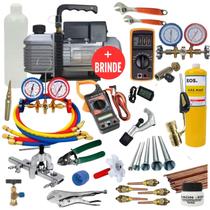 Kit Ferramentas Refrigeração com Bomba 6cfm Duplo Estágio Kit Ferramentas Refrigeração com Bomba 6cfm Duplo Estágio