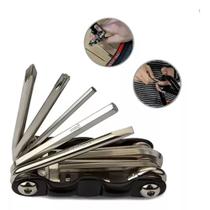 Kit Ferramentas Reparo De Bicicleta Multitool Aço 12 Chaves Funções Bike U1042