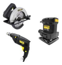 Kit Ferramentas Serra Circular + Lixadeira + Furadeira