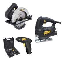 Kit Ferramentas Serra Circular + Parafusadeira + Tico Tico