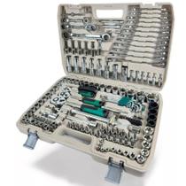 Kit Ferramentas Soquete Catraca Chave Manual 150 Peças Útil