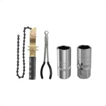 Kit Ferramentas Veículo Chave Alicate Soquetes Vela Imantado Kit Ferramentas Veículo Chave Alicate Soquetes Vela Imantado